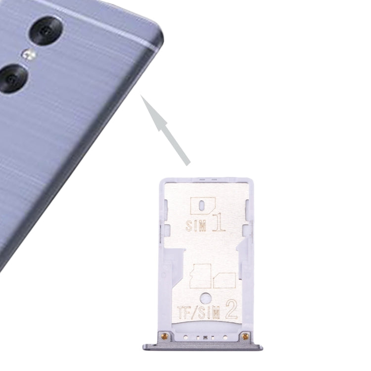 For Xiaomi Redmi Pro SIM & SIM / TF Card Tray(Grey) - Card Tray by PMc TechLife | Online Shopping South Africa | PMc TechLife | Buy Now Pay Later Mobicred
