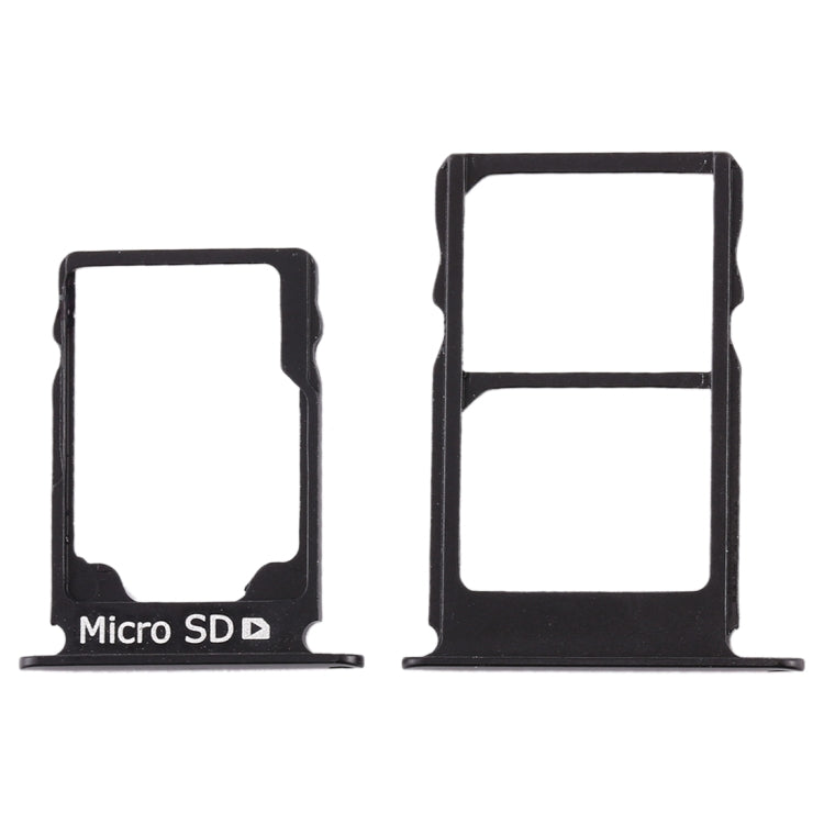 SIM Card Tray + SIM Card Tray + Micro SD Card Tray for Nokia 3.1 TA-1049 TA-1057 TA-1063 TA-1070 (Black) - Card Tray by PMC Jewellery | Online Shopping South Africa | PMC Jewellery | Buy Now Pay Later Mobicred