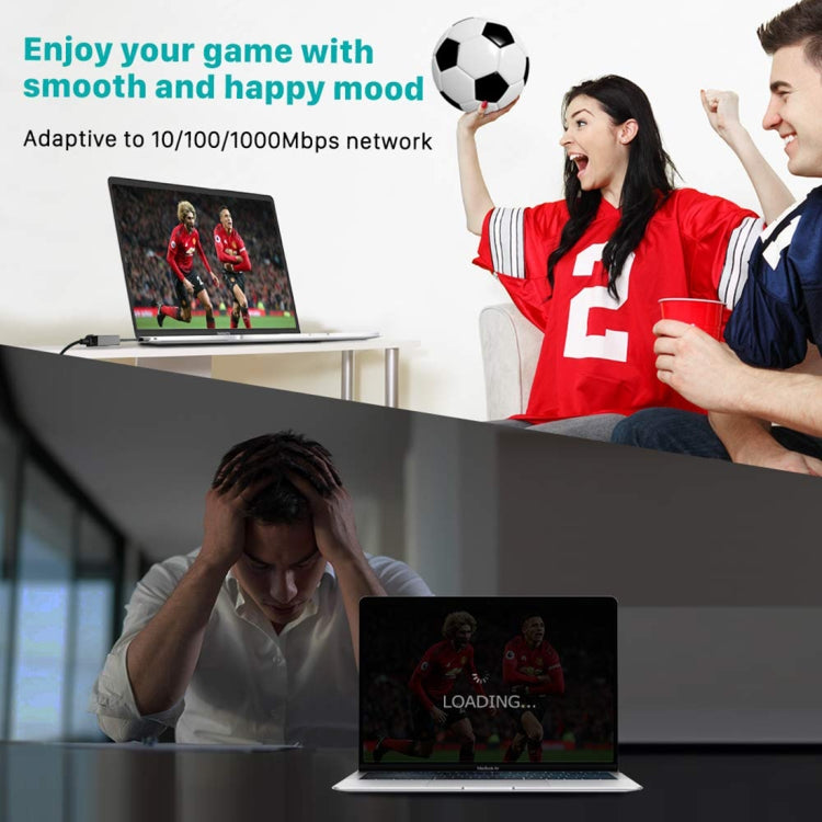 15cm USB-C / Type-C to RJ45 Gigabit Ethernet Network Adapter - Lan Cable and Tools by PMC TechLife | Online Shopping South Africa | PMC TechLife | Buy Now Pay Later Mobicred