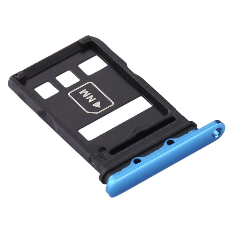 SIM Card Tray + NM Card Tray for Huawei P40 (Blue) - Card Socket by PMc TechLife | Online Shopping South Africa | PMc TechLife | Buy Now Pay Later Mobicred