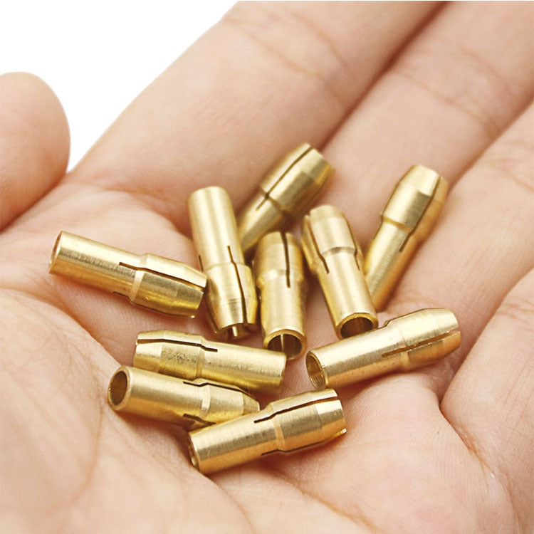 10 PCS Three-claw Copper Clamp Nut for Electric Mill Fittings���Bore diameter: 1.0mm - Hex Key & Spanner by PMC TechLife | Online Shopping South Africa | PMC TechLife | Buy Now Pay Later Mobicred