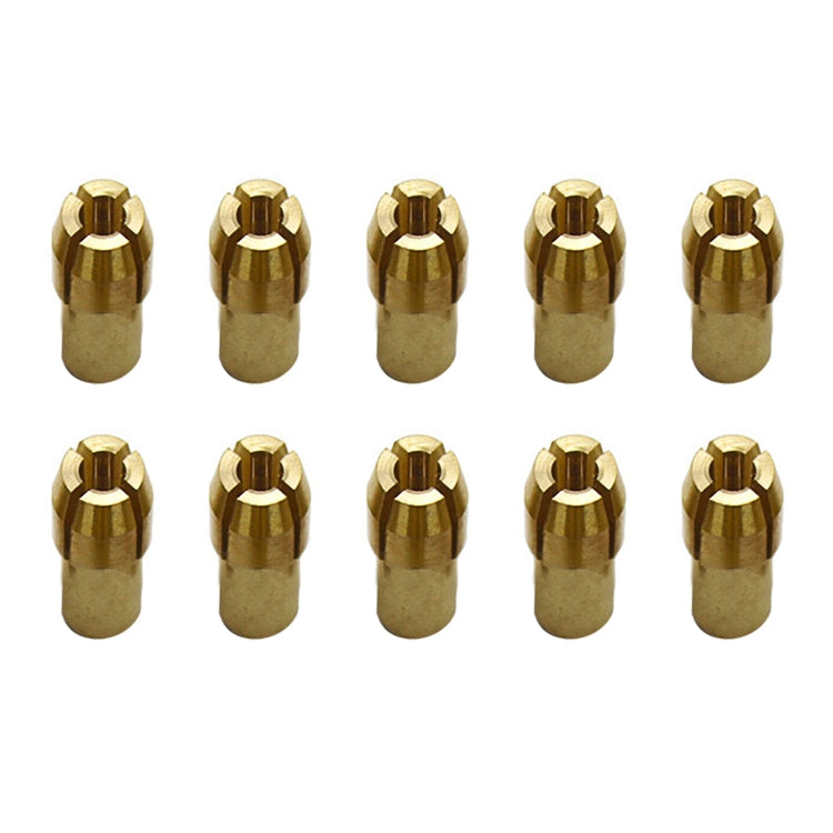 10 PCS Three-claw Copper Clamp Nut for Electric Mill Fittings���Bore diameter: 2.4mm - Hex Key & Spanner by PMC TechLife | Online Shopping South Africa | PMC TechLife | Buy Now Pay Later Mobicred