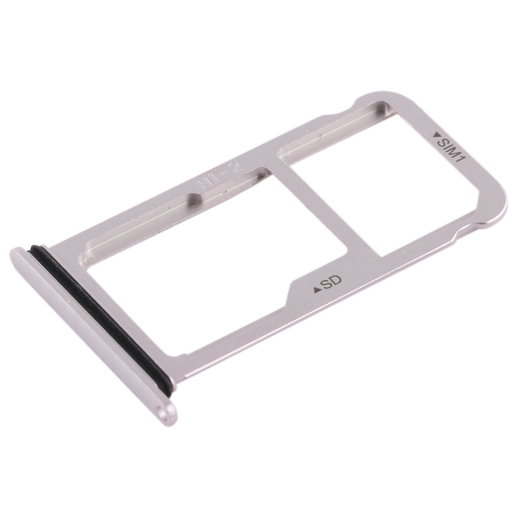SIM Card Tray + SIM Card Tray / Micro SD Card for Huawei Mate 10 (Silver) - Card Socket by PMc TechLife | Online Shopping South Africa | PMc TechLife | Buy Now Pay Later Mobicred