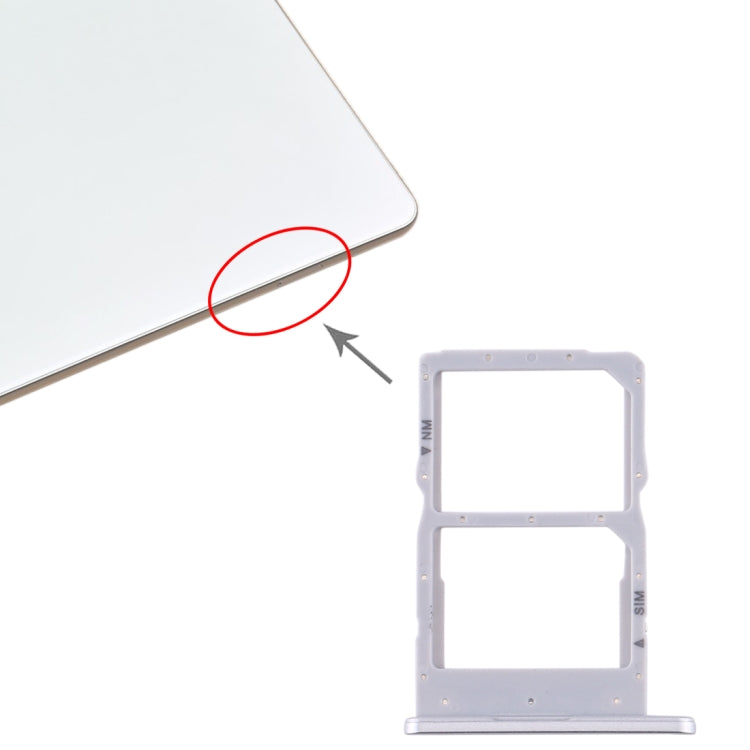 SIM Card Tray + NM Card Tray for Huawei Matepad Pro (Silver) - Huawei Spare Parts by PMC Jewellery | Online Shopping South Africa | PMC Jewellery | Buy Now Pay Later Mobicred