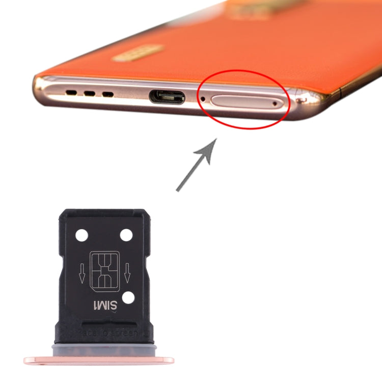 For OPPO Find X2 Pro SIM Card Tray + SIM Card Tray (Gold) - Card Socket by PMc TechLife | Online Shopping South Africa | PMc TechLife | Buy Now Pay Later Mobicred