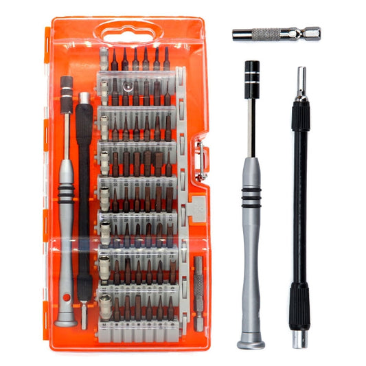 60 in 1 S2 Tool Steel Precision Screwdriver Nutdriver Bit Repair Tools Kit(Orange) - Screwdriver Set by PMC Jewellery | Online Shopping South Africa | PMC Jewellery | Buy Now Pay Later Mobicred