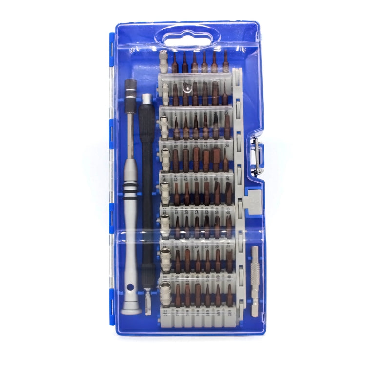 60 in 1 S2 Tool Steel Precision Screwdriver Nutdriver Bit Repair Tools Kit(Blue) - Screwdriver Set by PMC TechLife | Online Shopping South Africa | PMC TechLife | Buy Now Pay Later Mobicred