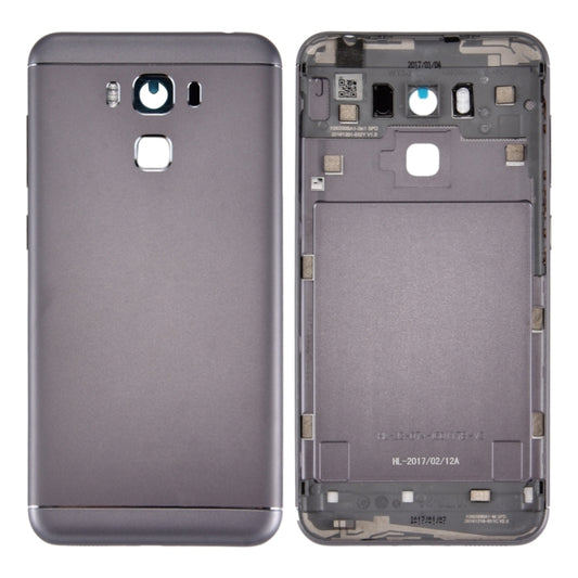 Aluminum Alloy Back Battery Cover for Asus ZenFone 3 Max / ZC553KL (Grey) - Back Cover by PMC Jewellery | Online Shopping South Africa | PMC Jewellery | Buy Now Pay Later Mobicred