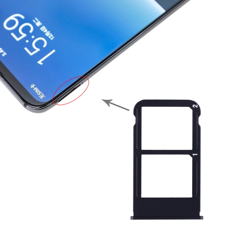 For Meizu 16 Plus SIM Card Tray + SIM Card Tray (Black) - Card Socket by PMC Jewellery | Online Shopping South Africa | PMC Jewellery | Buy Now Pay Later Mobicred