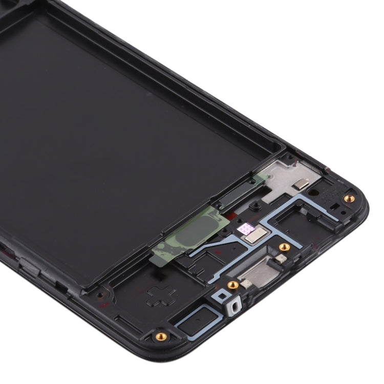 For Samsung Galaxy A30s  Front Housing LCD Frame Bezel Plate (Black) - free shipping - PMc TechLife - Order now!