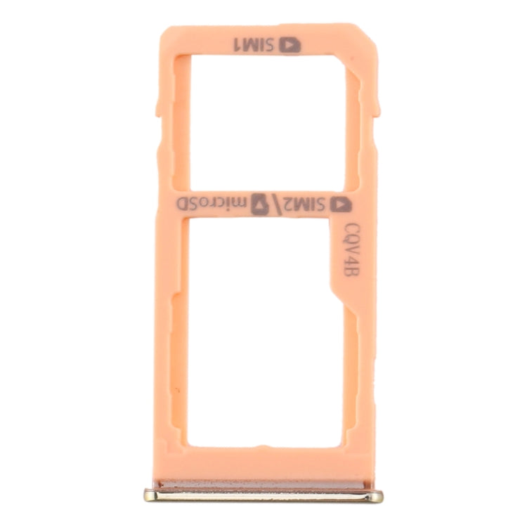 For Samsung Galaxy A60 SIM Card Tray + SIM Card Tray / Micro SD Card Tray (Gold) - Card Socket by PMC Jewellery | Online Shopping South Africa | PMC Jewellery | Buy Now Pay Later Mobicred