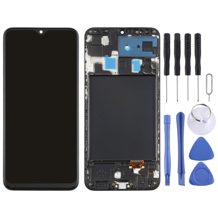 Original Super AMOLED LCD Screen for Galaxy A20 Digitizer Full Assembly with Frame - free shipping - PMc TechLife - Order now!