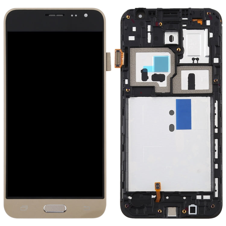 TFT LCD Screen for Galaxy J3 (2016) / J320F Digitizer Full Assembly with Frame (Gold) - free shipping - PMc TechLife - Order now!