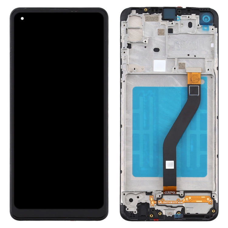OEM LCD Screen for Samsung Galaxy A21 / SM-A215 Digitizer Full Assembly with Frame (Black) - free shipping - PMc TechLife - Order now!