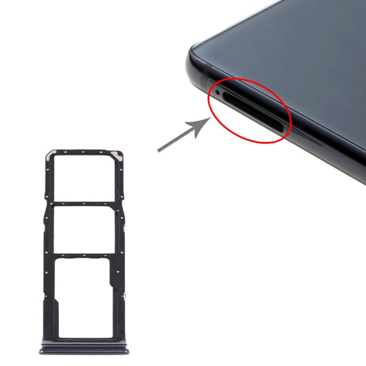 For Samsung Galaxy A9 (2018) SM-A920 SIM Card Tray + SIM Card Tray + Micro SD Card Tray (Black) - Galaxy A Series Parts by PMC Jewellery | Online Shopping South Africa | PMC Jewellery | Buy Now Pay Later Mobicred