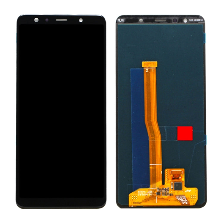 Original Super AMOLED LCD Screen for Galaxy A7 (2018), A750F / DS With Digitizer Full Assembly (Black) - free shipping - PMc TechLife - Order now!
