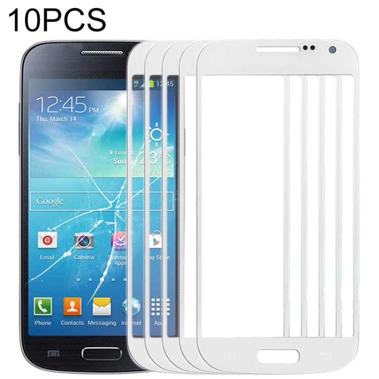 For Samsung Galaxy S IV mini / i9190 10pcs Front Screen Outer Glass Lens (White) - free shipping - PMc TechLife - Order now!