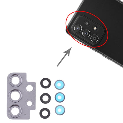 For Samsung Galaxy A52 SM-A525 10pcs Camera Lens Cover (Black) - Camera by PMC Jewellery | Online Shopping South Africa | PMC Jewellery | Buy Now Pay Later Mobicred