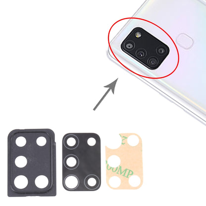 For Samsung Galaxy A21s SM-A217 10pcs Camera Lens Cover (Black) - Camera by PMC Jewellery | Online Shopping South Africa | PMC Jewellery | Buy Now Pay Later Mobicred