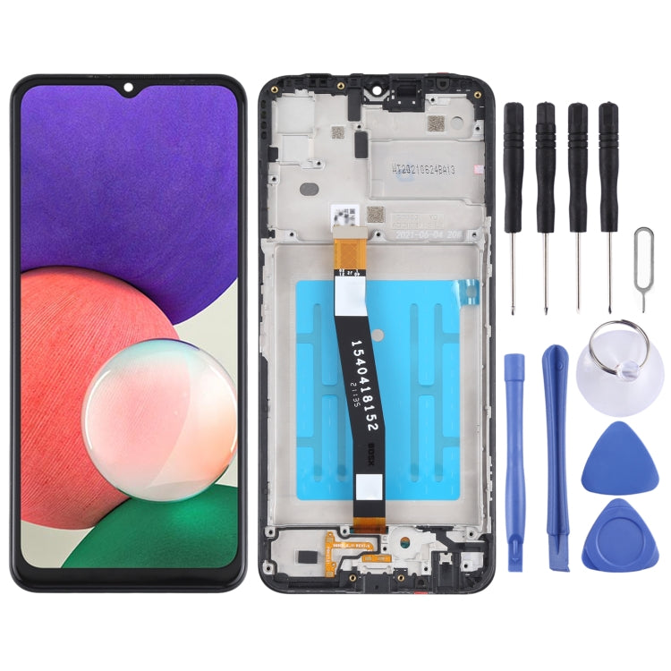 Original LCD Screen for Samsung Galaxy A22 5G SM-A226 Digitizer Full Assembly with Frame (Black) - free shipping - PMc TechLife - Order now!