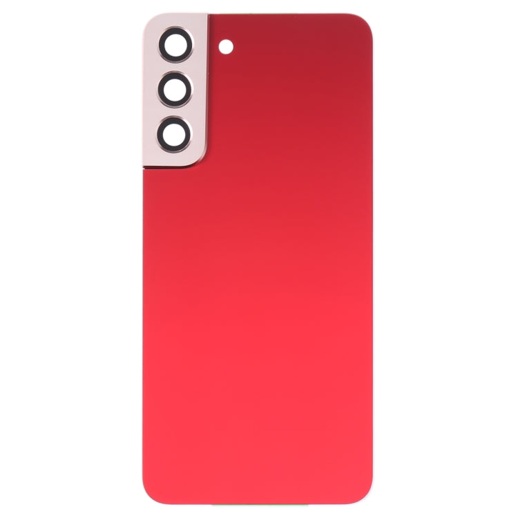 For Samsung Galaxy S22+ 5G SM-S906B Battery Back Cover with Camera Lens Cover (Red) - Back Cover by PMC Jewellery | Online Shopping South Africa | PMC Jewellery | Buy Now Pay Later Mobicred