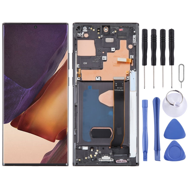 For Samsung Galaxy Note20 Ultra 5G SM-N986B 6.67 inch OLED LCD Screen Digitizer Full Assembly with Frame (Black) - free shipping - PMc TechLife - Order now!