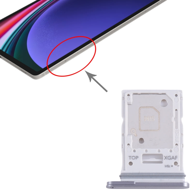 For Samsung Galaxy Tab S9 Ultra 5G SM-X916 Original SIM + Micro SD Card Tray (Grey) - free shipping - PMc TechLife - Order now!