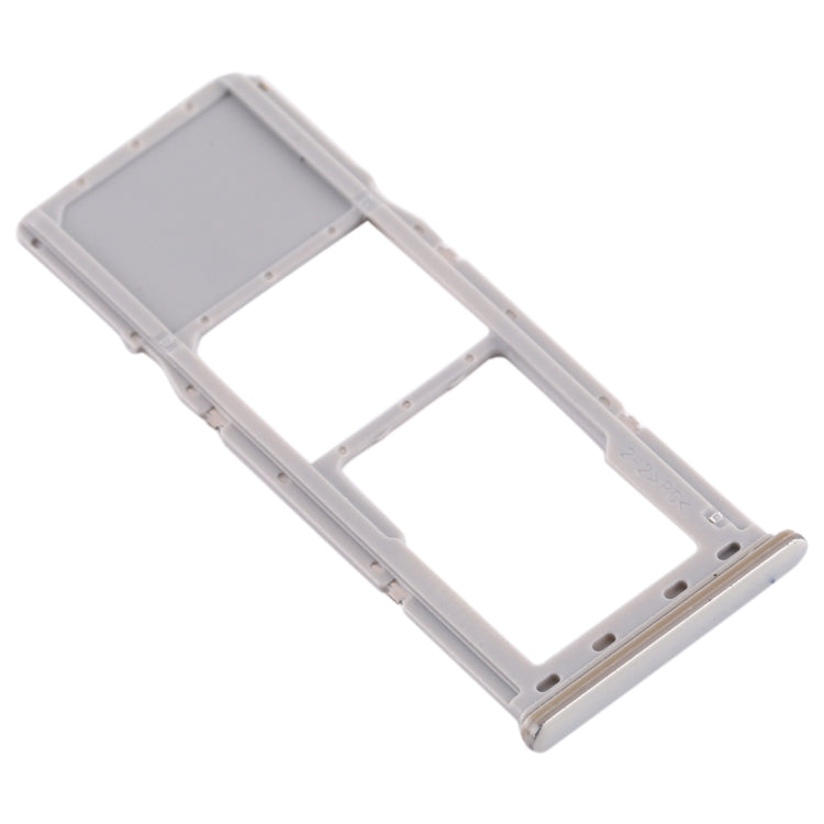 For Galaxy A70 SIM Card Tray + Micro SD Card Tray (Silver) - Card Socket by PMC Jewellery | Online Shopping South Africa | PMC Jewellery | Buy Now Pay Later Mobicred