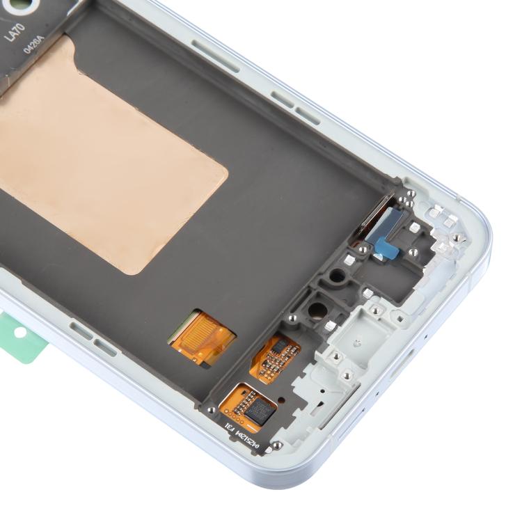 For Samsung Galaxy A55 SM-A556B Original LCD Screen Digitizer Full Assembly with Frame (Baby Blue) - free shipping - PMc TechLife - Order now!