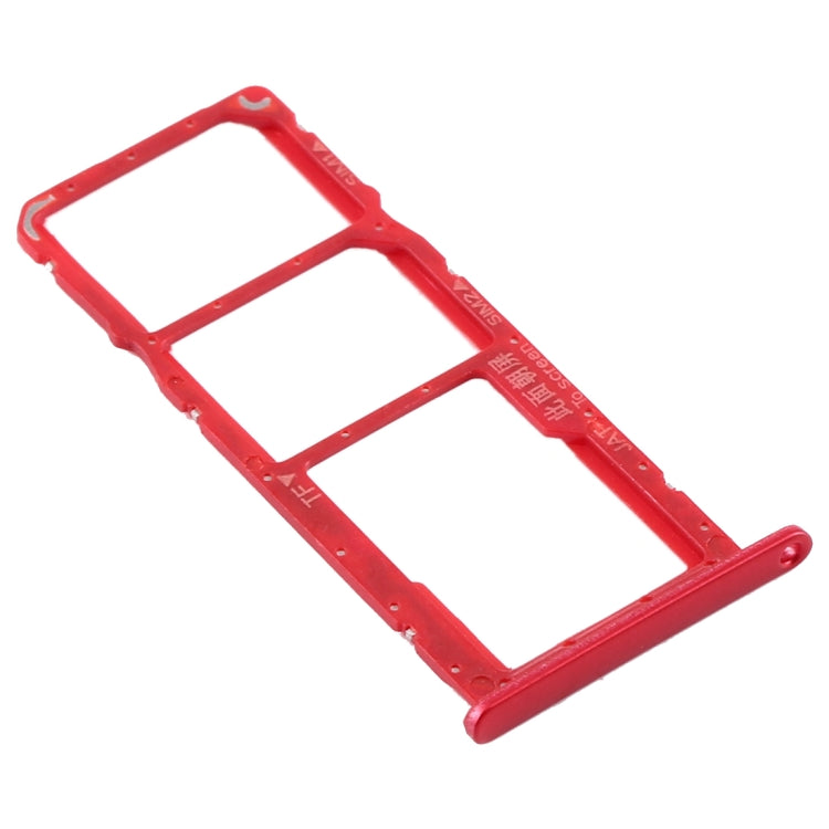 SIM Card Tray + SIM Card Tray + Micro SD Card Tray for Huawei Y6 (2019) (Red) - free shipping - PMc TechLife - Order now!