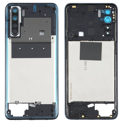 For OPPO A91/F15 PCPM00 CPH2001 CPH2021 Back Housing Frame (Black) - Frame Bezel Plate by PMC Jewellery | Online Shopping South Africa | PMC Jewellery | Buy Now Pay Later Mobicred