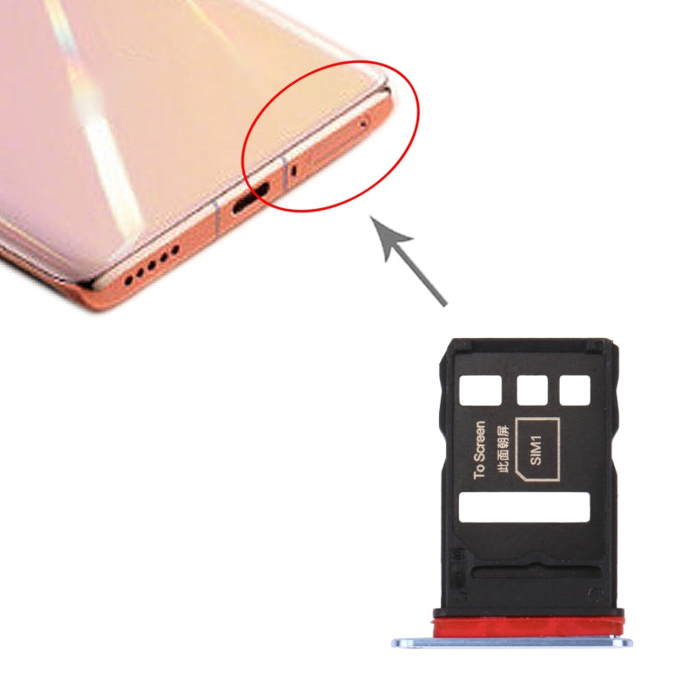 SIM Card Tray + SIM Card Tray for Honor V40 5G(Space Silver) - Card Socket by PMc TechLife | Online Shopping South Africa | PMc TechLife | Buy Now Pay Later Mobicred