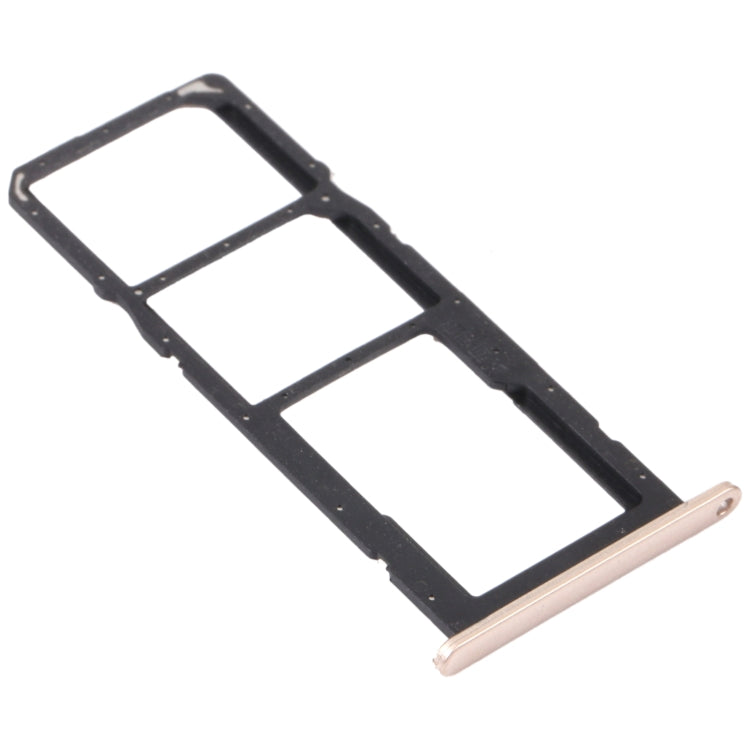 SIM Card Tray + SIM Card Tray + Micro SD Card Tray for Huawei Y7a (Gold) - Card Socket by PMc TechLife | Online Shopping South Africa | PMc TechLife | Buy Now Pay Later Mobicred
