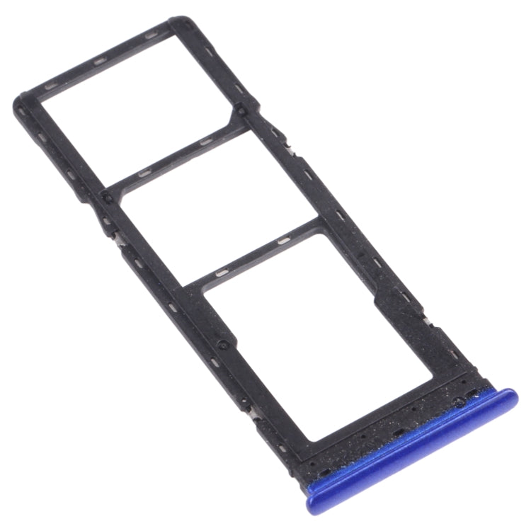 For Tecno Spark 5 Air KD6a SIM Card Tray + SIM Card Tray + Micro SD Card Tray (Blue) - Card Tray by PMC Jewellery | Online Shopping South Africa | PMC Jewellery