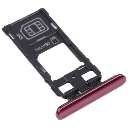 SIM Card Tray + SIM Card Tray / Micro SD Card Tray for Sony Xperia 5 (Red) - Card Tray by PMC Jewellery | Online Shopping South Africa | PMC Jewellery | Buy Now Pay Later Mobicred