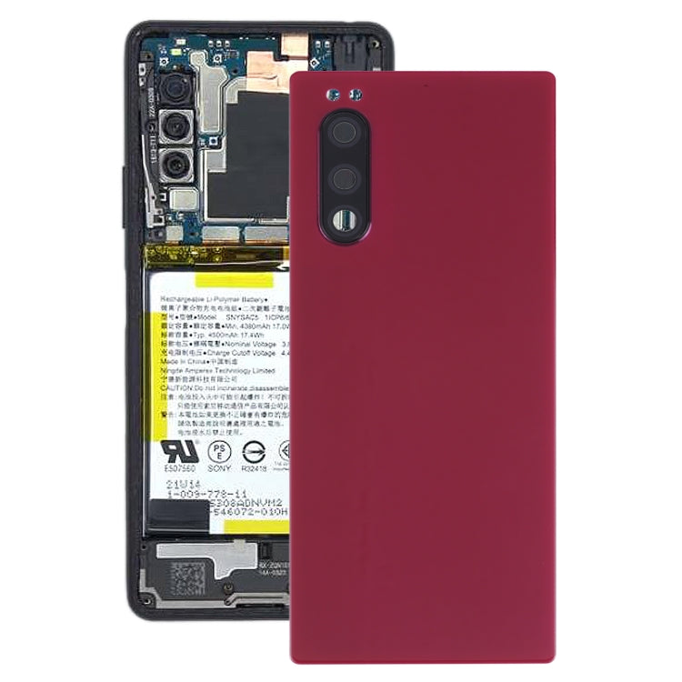 Battery Back Cover for Sony Xperia 5(Red) - Back Cover by PMC Jewellery | Online Shopping South Africa | PMC Jewellery | Buy Now Pay Later Mobicred