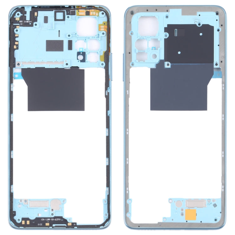 Middle Frame Bezel Plate for Xiaomi Poco X4 Pro 5G/Redmi Note 11E Pro(Blue) - Frame Bezel Plate by PMC Jewellery | Online Shopping South Africa | PMC Jewellery | Buy Now Pay Later Mobicred