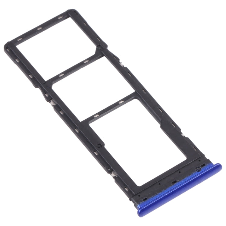 For Tecno Spark 5 Air/Spark 5 Pro/Spark 5 SIM Card Tray + SIM Card Tray + Micro SD Card Tray (Blue) - Card Tray by PMC Jewellery | Online Shopping South Africa | PMC Jewellery