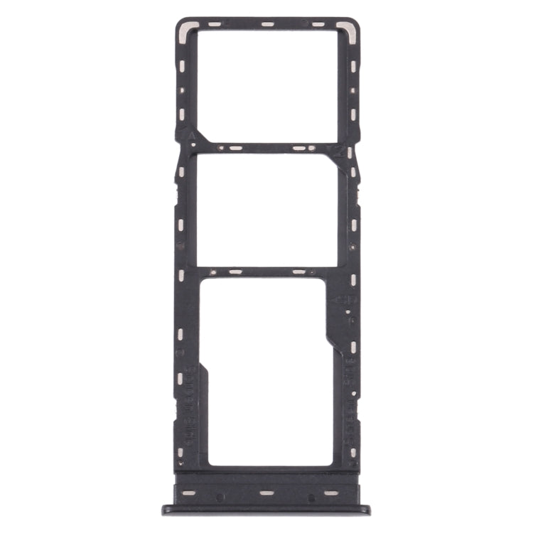 For Tecno Camon 16 CE7 CE7J CE9H SIM Card Tray + SIM Card Tray + Micro SD Card Tray (Black) - Card Tray by PMc TechLife | Online Shopping South Africa | PMc TechLife | Buy Now Pay Later Mobicred