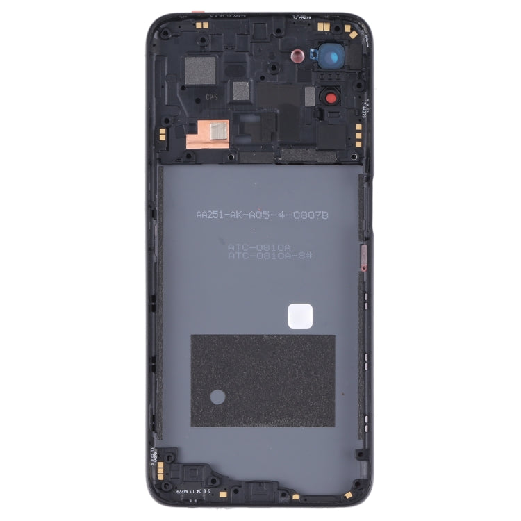 For OPPO A56 5G Battery Back Cover with Middle Frame (Black) - Back Cover by PMC Jewellery | Online Shopping South Africa | PMC Jewellery | Buy Now Pay Later Mobicred