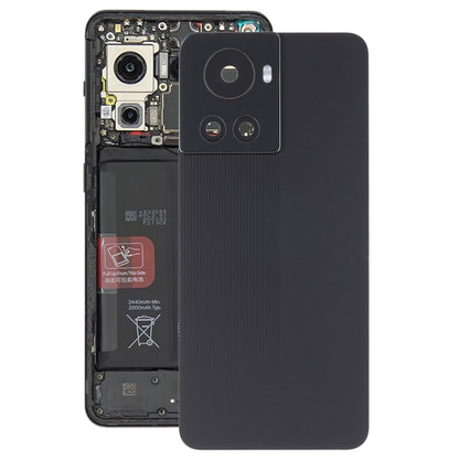 For OnePlus 10R/Ace Battery Back Cover with Camera Lens (Black) - Back Cover by PMC Jewellery | Online Shopping South Africa | PMC Jewellery | Buy Now Pay Later Mobicred