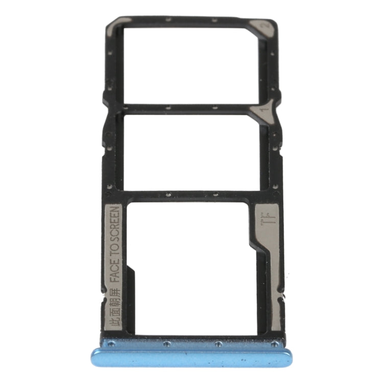 SIM Card Tray + SIM Card Tray + Micro SD Card Tray For Xiaomi Redmi 10 5G (Blue) - Card Tray by PMc TechLife | Online Shopping South Africa | PMc TechLife | Buy Now Pay Later Mobicred