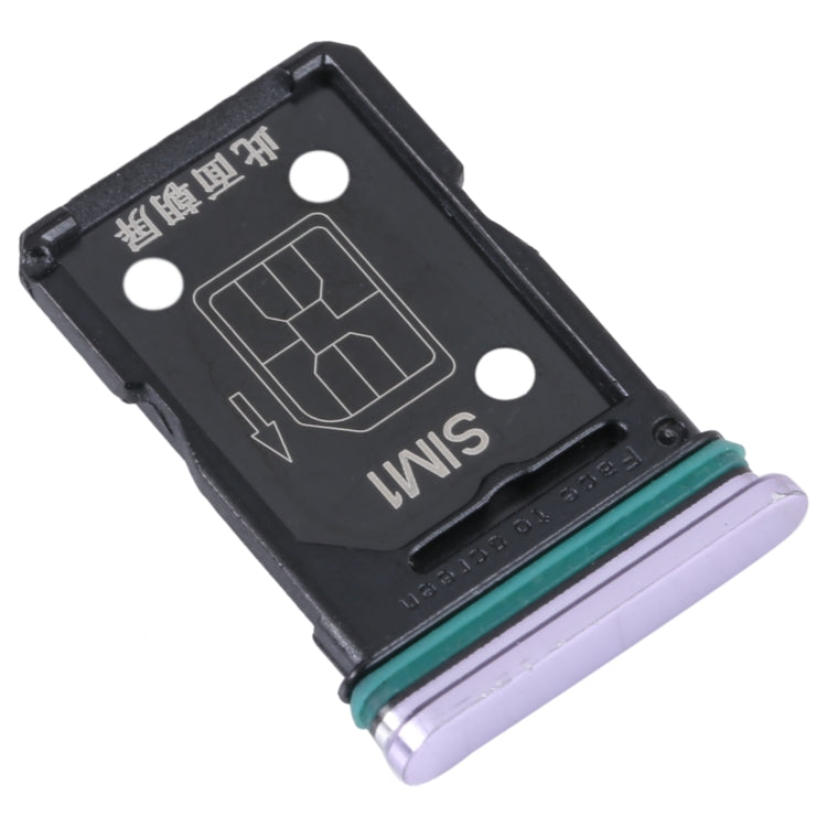 For OPPO Reno4 5G SIM Card Tray + SIM Card Tray (Purple) - Card Socket by PMc TechLife | Online Shopping South Africa | PMc TechLife | Buy Now Pay Later Mobicred