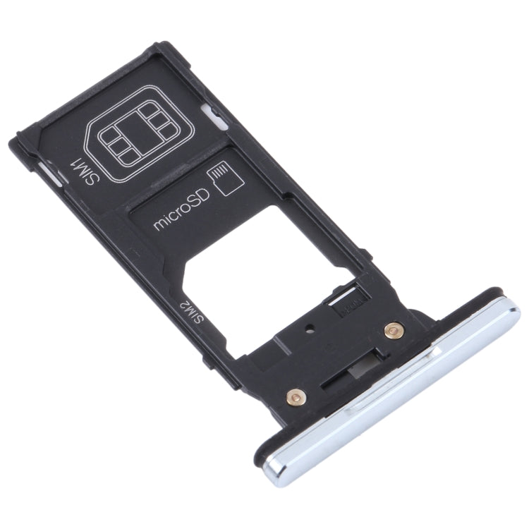 For Sony Xperia XZ2 Premium Original SIM Card Tray + SIM / Micro SD Card Tray (Silver) - Card Tray by PMC TechLife | Online Shopping South Africa | PMC TechLife
