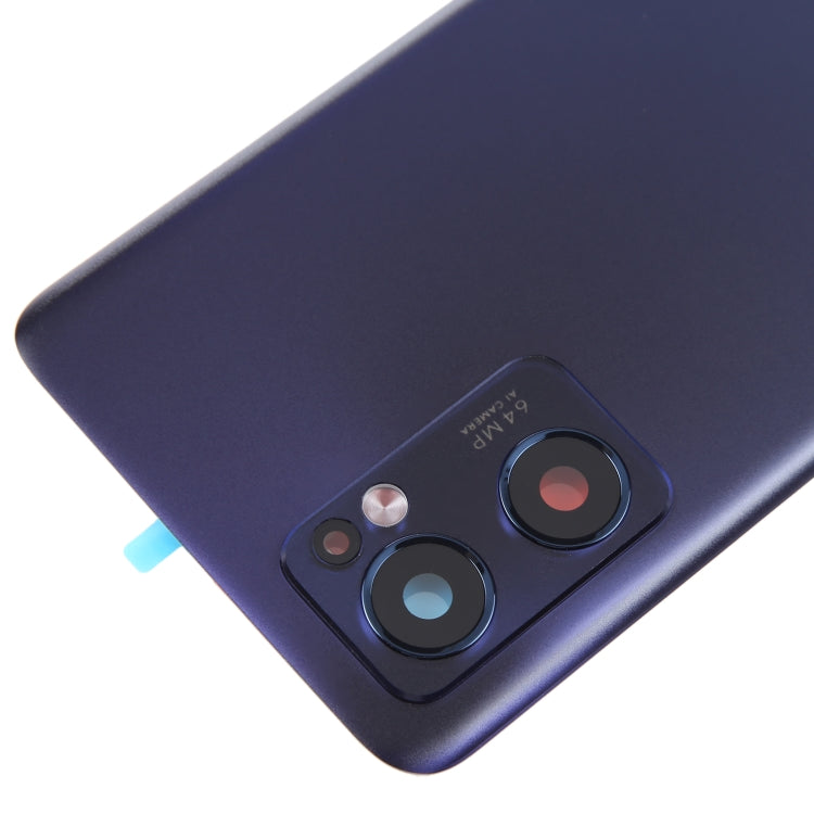 For OPPO Reno7 5G Original Battery Back Cover with Camera Lens Cover(Black) - Back Cover by PMC TechLife | Online Shopping South Africa | PMC TechLife