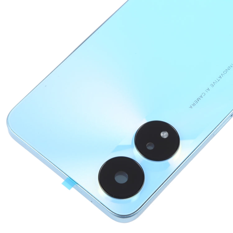 For OPPO A78 Original Battery Back Cover with Middle Frame(Blue) - Back Cover by PMC TechLife | Online Shopping South Africa | PMC TechLife