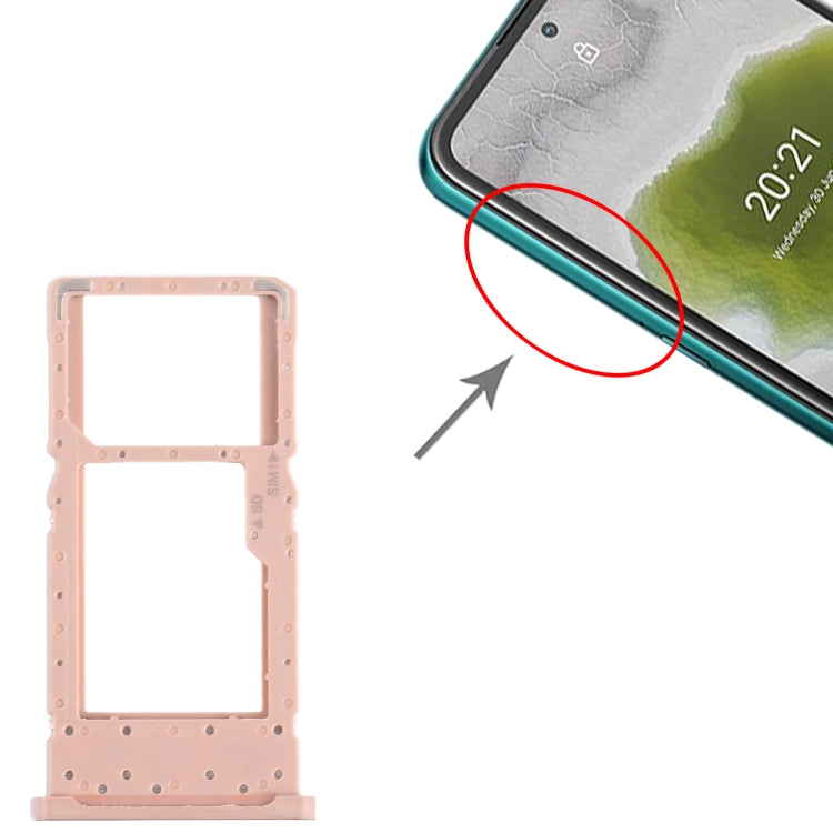 For Nokia X10 Original SIM + SIM / Micro SD Card Tray (Gold) - Card Tray by PMC TechLife | Online Shopping South Africa | PMC TechLife
