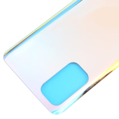 For OPPO Find X3 Lite Glass Material Battery Back Cover(Bright Silver) - Back Cover by PMC Jewellery | Online Shopping South Africa | PMC Jewellery | Buy Now Pay Later Mobicred