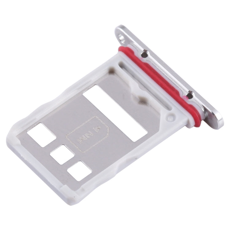 For Huawei Mate 50E SIM + NM Card Tray (Silver) - Card Socket by PMc TechLife | Online Shopping South Africa | PMc TechLife | Buy Now Pay Later Mobicred