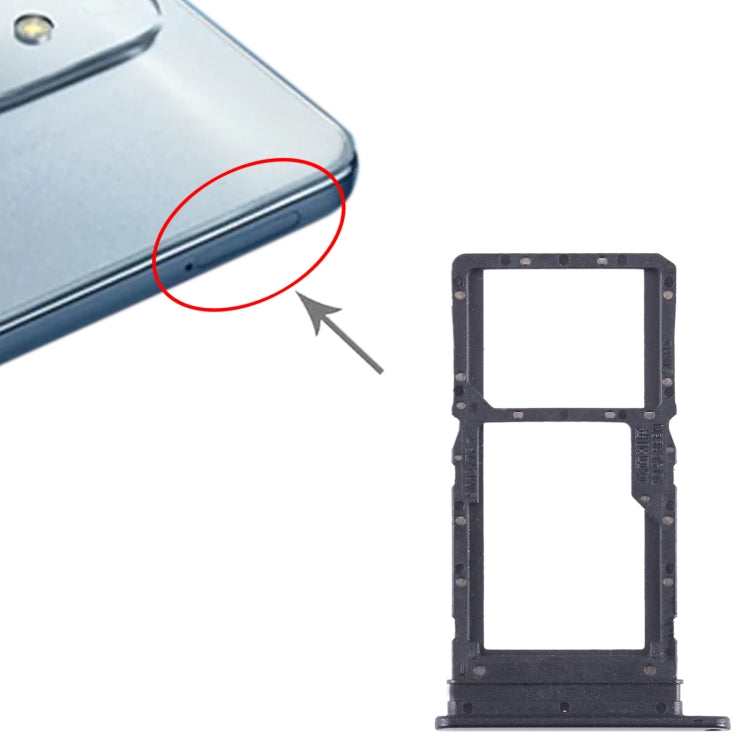 For Honor Play6T SIM + SIM / Micro SD Card Tray (Black) - Card Socket by PMc TechLife | Online Shopping South Africa | PMc TechLife | Buy Now Pay Later Mobicred